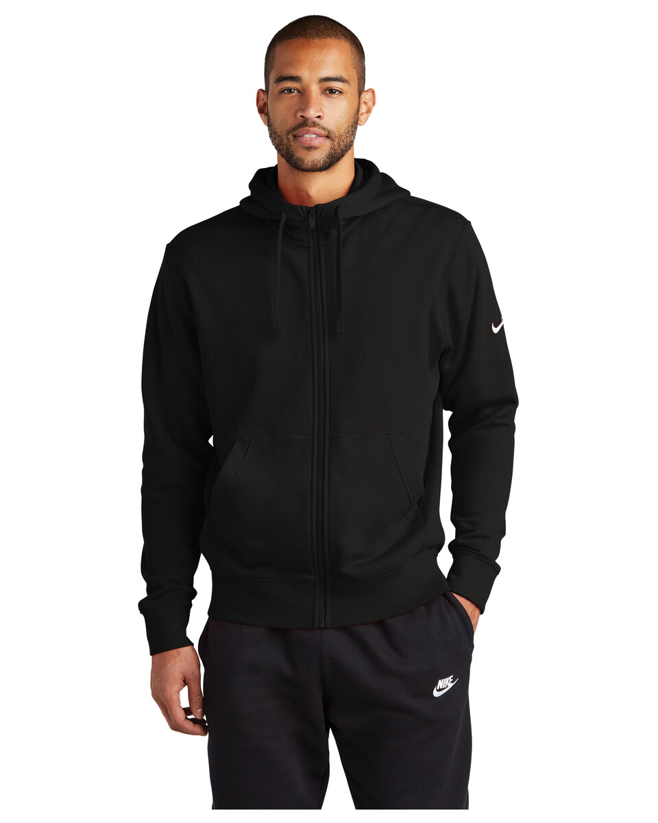 Nike DR1513 Club Fleece Sleeve Swoosh Full Zip Hoodie - BlankShirts.ca