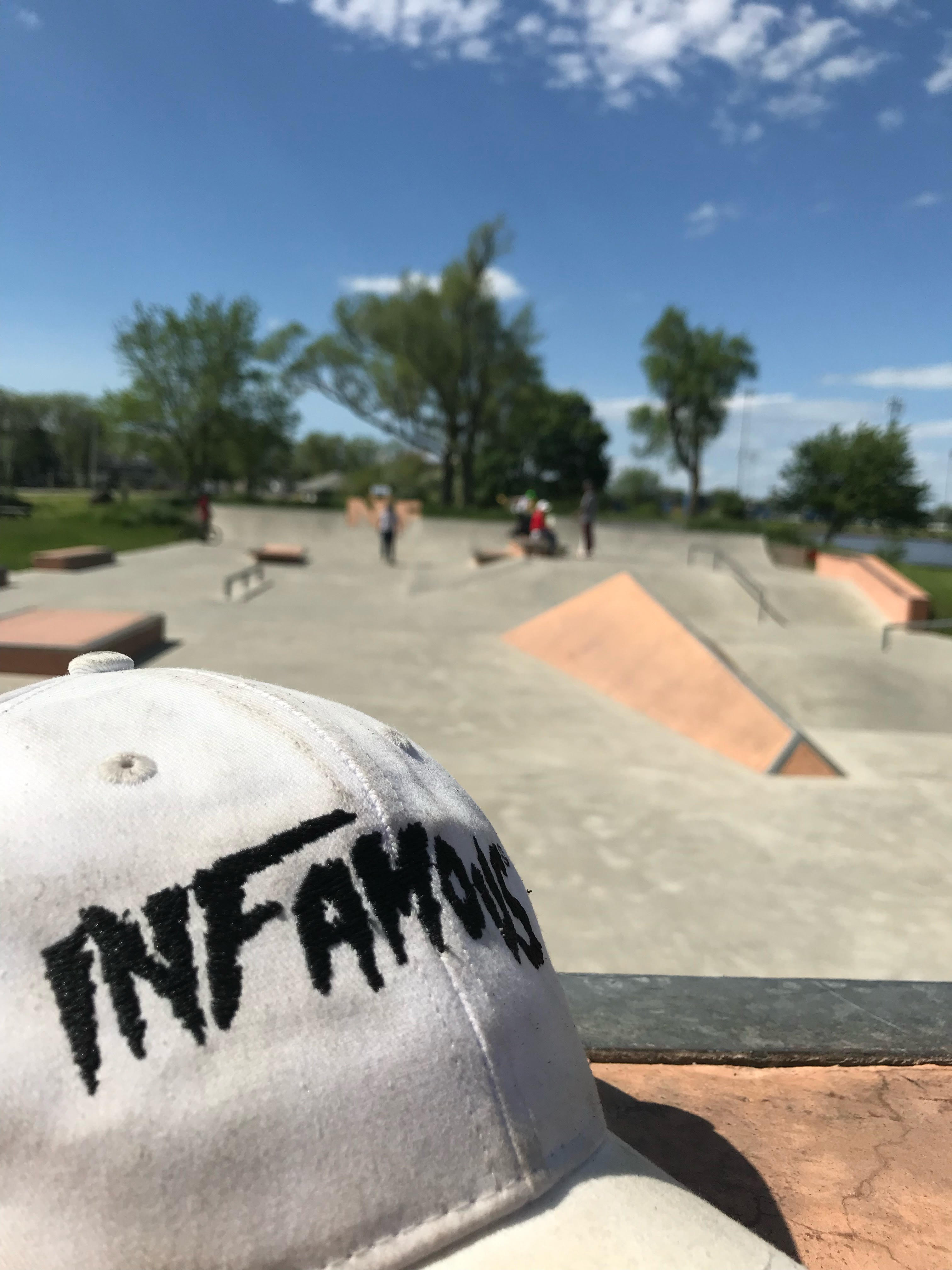 Black Infamous Street Co. White Hat