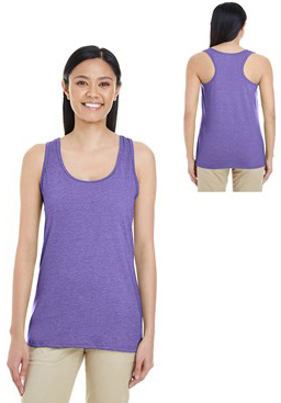 Gildan G645RL Ladies' Softstyle 4.5 oz. Racerback Tank